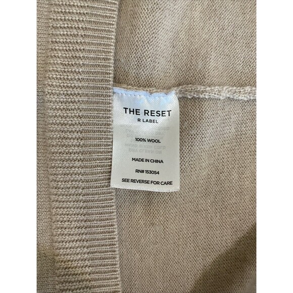 THE RESET R Label Pale Pink Pullover Short Sleeve Wool Sweater -Size XS - Picture 14 of 14